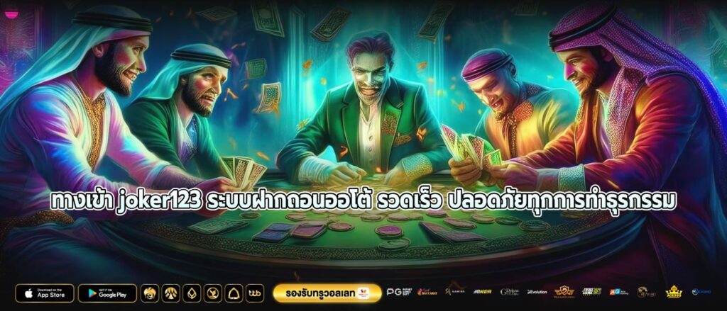 ทางเข้า joker123 ระบบฝากถอนออโต้ รวดเร็ว ปลอดภัยทุกการทำธุรกรรม